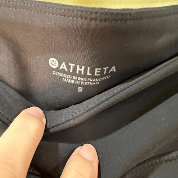 ATHLETA Moto Style Zip Pocket Notch Hem Black Pants Slacks - Size Small - Picture 7 of 7